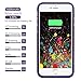 BIGFOX for iPhone 7 Battery Case, for iPhone 8 Charging Case Magnetic Rechargable External Battery Case 3000mAh Slim Extended Backup Power Bank Case Bank Cover for iPhone 6/6S/7/8[4.7inch] (Purple)