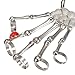 Silver Cool Punk Rock Skeleton Skull Hand Bone Ring Bracelet
