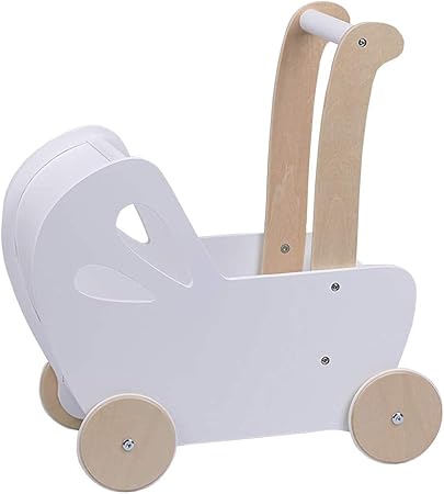 Line Baby Doll Wooden Pram In White Strollers Amazon Canada