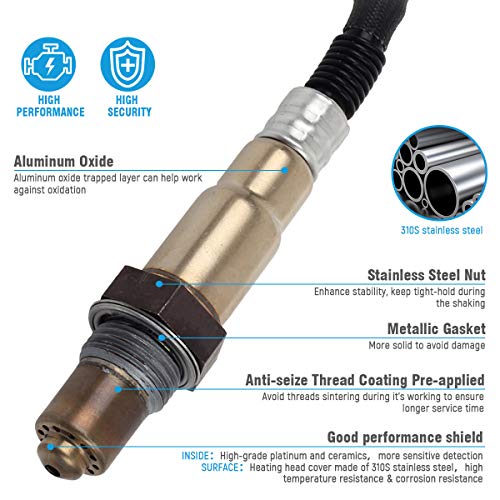 Kwiksen Oxygen O2 Sensor 234-4835 Downstream Replacement For Infiniti QX56 Nissan Armada Pathfinder Titan 5.6L 2004-2010