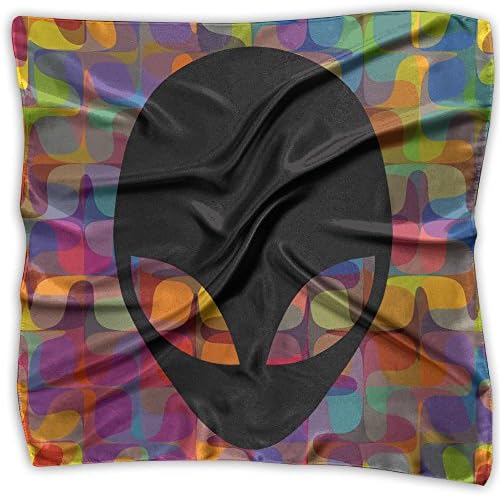 Alienware Head Fashion Women's Print Square Kerchief Scarf Head Wrap Neck Satin Shawl