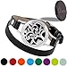 EMF Protection Bracelet With Black Tourmaline Crystal Disk 3025 Negative Ions - (2 in 1) Unique Anti EMF Shield for Cell Phone, Laptop for a Modern Woman who Also Loves Essential Oil Bracelets