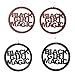 Black Girl Magic Earrings / Natural Hair / African American Woman Earring / Wood Jewelry (Black)
