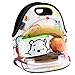 iColor Cute Owls Neoprene Insulated Waterproof Cooler Box Container Soft Case baby lunchbox Handbag Work Travel Outdoor Thermal Lunch Tote Bag School/Office Storage Pouch