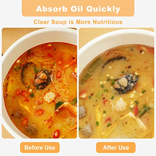 KLVEU 36 Sheets Kitchen Oil Absorbing Paper for Food Scum Oil Absorbing