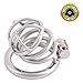 TERNENCE Medical Grade Stainless Chastity Device Male Cock Cage Adult Game Sex Toy D045 (1.77 inch / 45mm)