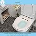 PureRejuva Premium Sitz Bath for Toilet- Therapeutic Treatment for Postpartum or Hemorrhoids Relief and Yoni Steaming- Contoured Seat with Overflow Vent System, Deep (67ounce) Soaking