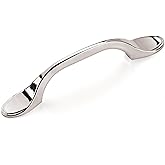 Amerock | Cabinet Pull | Polished Chrome | 3 inch (76 mm) Center-to-Center | Ravino | 1 Pack | Drawer Pull | Drawer Handle | 