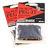 Top-Brass-Bead-Peg-It-200-Piece-Bulk-Pack-Black-Color