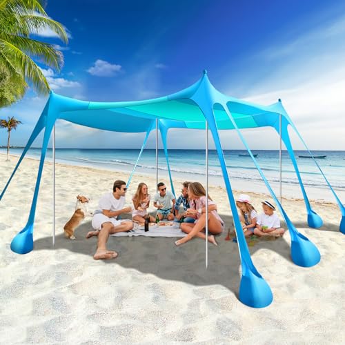 Rhino Valley Beach Tent Sky&Light Blue