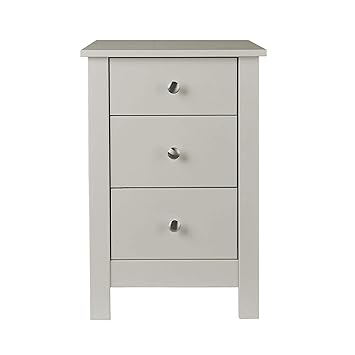 Furniture To Go Florence 3 Drawer Shaker Bedside Cabinet With