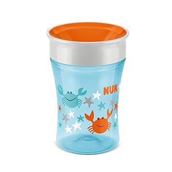 NUK 10.255.248 Magic Trinklernbecher, 360° Trinkrand, 230ml, Design und Farbe nicht frei wählbar