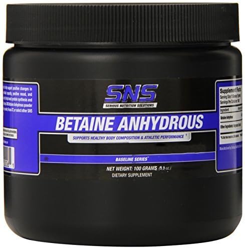 Serious Nutrition Solution Betaine Anhydrous Dietary Supplement, 100 Gram by Serious Nutrition Solution