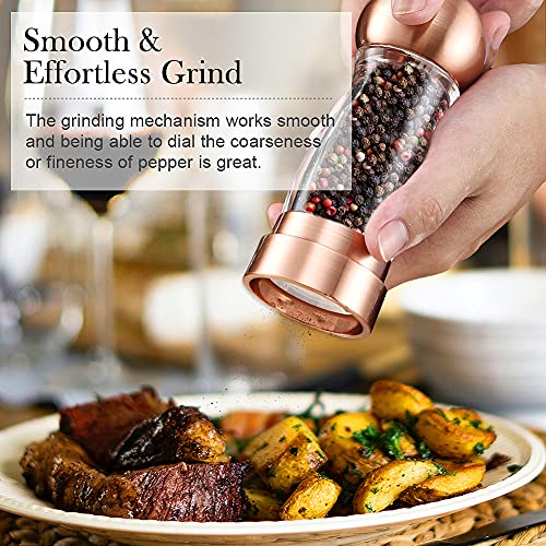 Sweet Alice Salt and Pepper Grinder with Ceramic Rotor, Refillable