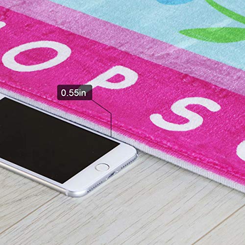 LIVEBOX-Hopscotch-Kids-Play-Mat-4-x-6-Playroom-Area-Rug-Soft-Flannel-Children-Carpet-Great-for-Educational-Fun-with-Toys-Throw-Rug-for-Living-Room-Bedroom-Nursery-Best-Shower-Gift