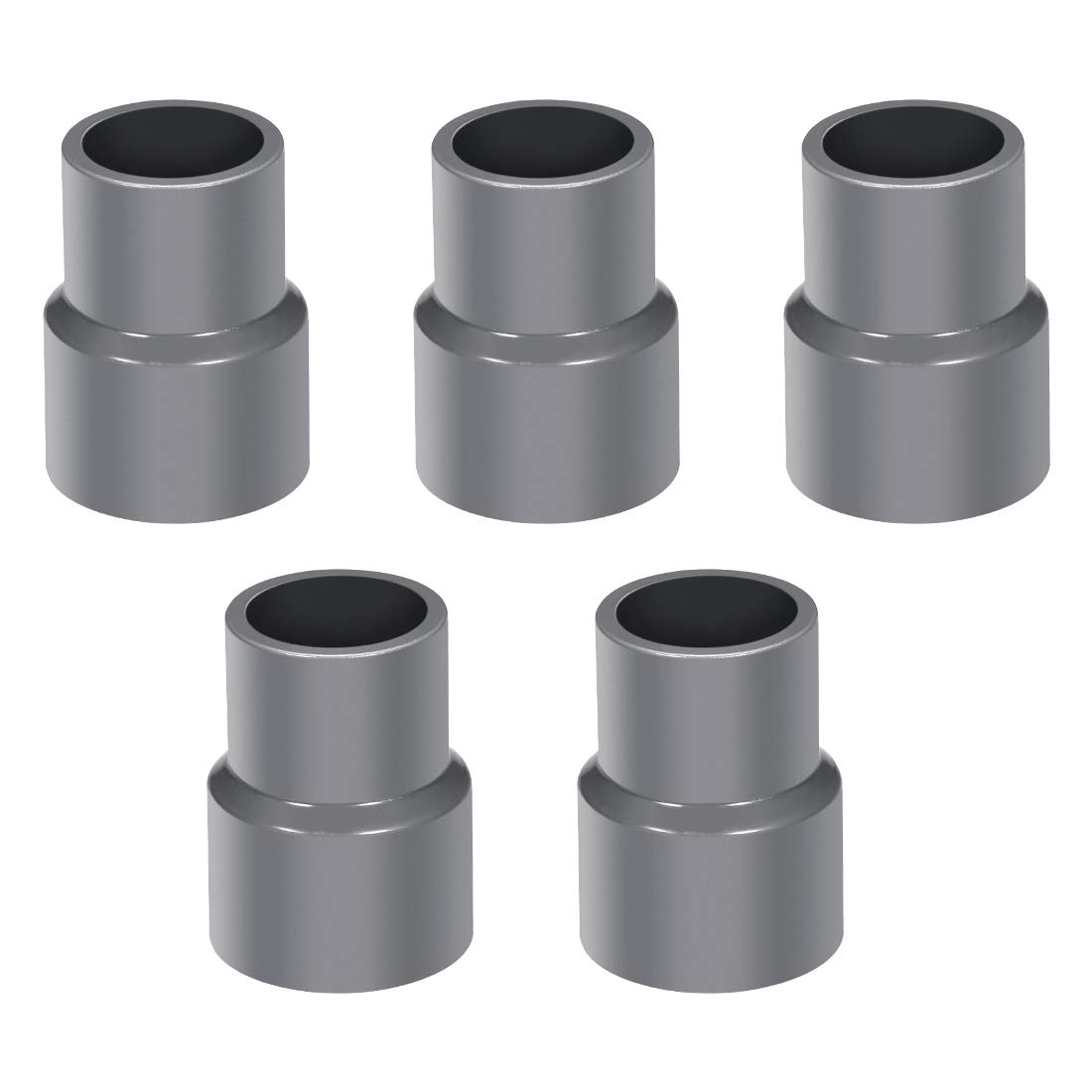 sourcing map PVC DWV Reducing Coupling Schedule 40 Gray 20mm x 25mm Socket 5Pcs