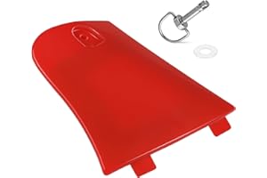 M MATI Utility Storage Box Cover Lid Red & Stud Lock Pin Kit for Honda Rincon 680 650 TRX680 TRX650 2003-2023 61110-HN8-000ZB