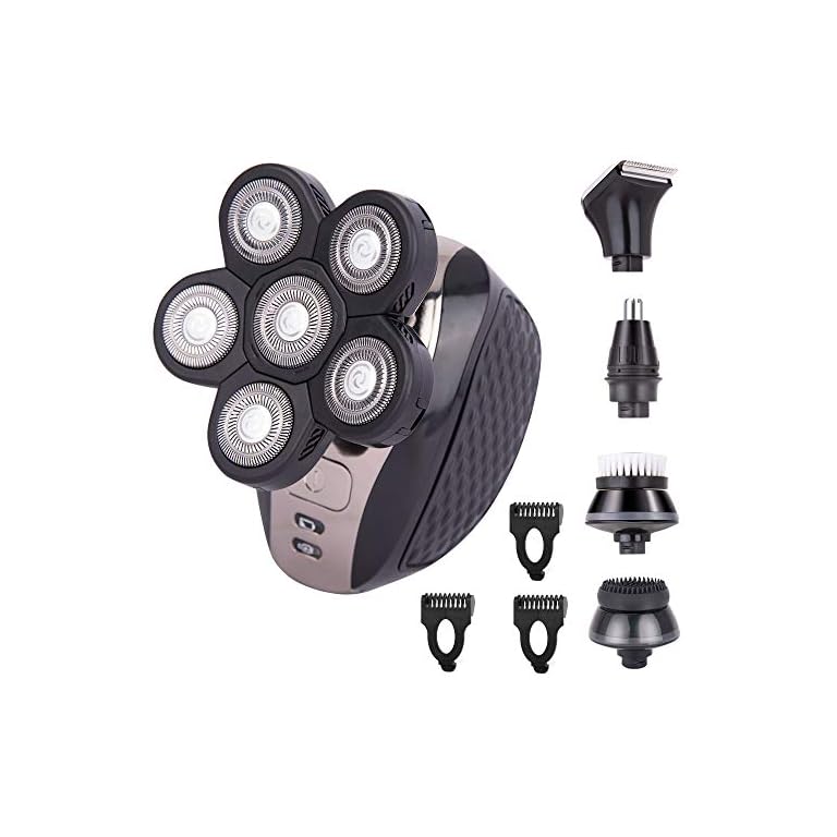 AidallsWellup Men’s 5in1 Electric Head Shaver for Bald Men Head