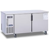 ICECASA 60" W Commercial Refrigerator Worktop Undercounter 2 Door | Stainless Steel Counter Fan Cooling Cooler13 Cu.ft for Restaurant, Bar, Deli, Garage, Church, Ranch