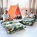 Butterfly Craze Kid's Floor Pillow Bed Cover - Use as Nap Mat, Portable Toddler Bed Alternative for Sleepovers, Travel, Napping, or as a Lounger for Reading, Playing. Cover Only!