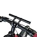 ODIER Bike Handlebar Extender 22cm 10cm Long Extension Mount for 31.8mm 25.4mm Handlebars 2 Clamps with Anti-Slip Pads (L 22-10)