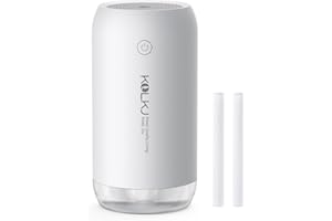Portable Mini Humidifier, KQLKJ 350ml Quiet Small Cool Mist Humidifiers, USB Personal Desktop Humidifier for Bedroom Car Offi