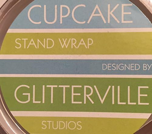 Cupcake Stand Wrap- Blue and White- 17 X 1.5 Inches