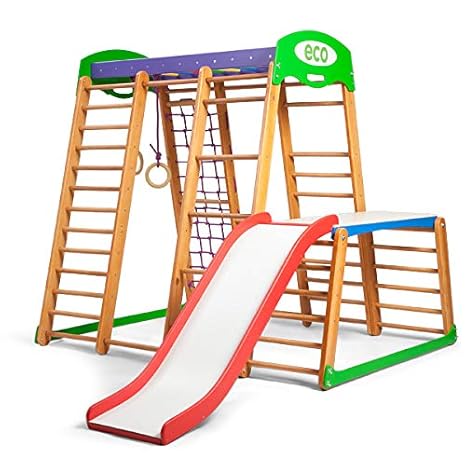 KindSport Kinder Aktivitätsspielzeug Kletterturm mit Rutsche Karapuz-plus-1-1 Spielcenter Spielplatz