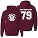 The Creating Studio Adult Dean Winchester 2-Sided Hoodie (Medium, Maroon)