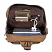 OXA Multi-pocket Fashion Vintage Cotton Canvas Sling Backpack Messenger Bag Ipad Bag Shoulder Backpack Crossbody Chest Satchel Travel Bag for Men and Women Brown