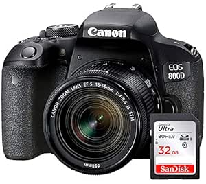 Compatible con Canon EOS 800D - Cámara Digital Réflex + Objetivo ...