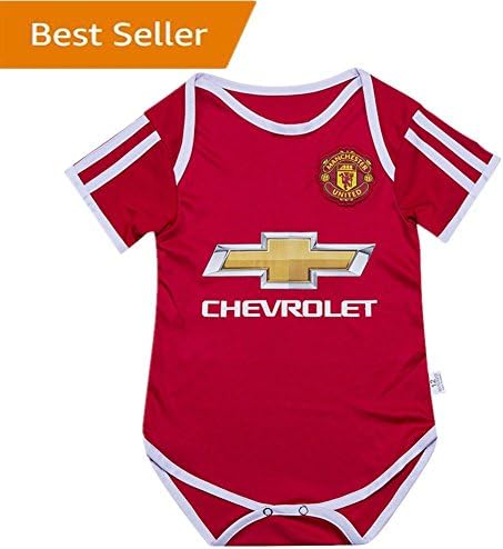 Man Utd Manchester United Bodysuits Onesize For 9-18 Months Baby Suit Red