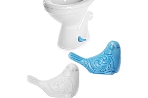 FillTouch Toilet Bolt Caps,Toilet Bolt Covers,Ceramic Toilet Bolt Covers,Toilet Floor Bolt Caps, Toilet Bolt Caps Decorative, Cute Animals Toilet Covers for Bathroom Home Decoration(2 Pcs, Bird)
