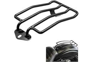 DgNeLai Motorcycle Luggage Rack Support Shelf Fits Rear Solo Seat 180mm (7") Compatible with Harley Harley XL Sportsters Iron 48 883 XL1200 2004-2015