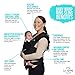 Baby wrap Carrier, Baby Sling, Baby wrap, Baby Carrier wrap, Ring Sling, Baby Carrier, Nursing Cover, Baby Shower Gift, Newborn > Infant, Black, Adjustable, Soft Stretchy Lightweight Organic Cotton.
