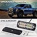 VKGAT 4pcs 24-LED Sync Feature Super Bright Truck Pickup Car Emergency Beacon Flash Strobe Light Warning Construction Strobe Light Waterproof Surface Mount (Amber/White)