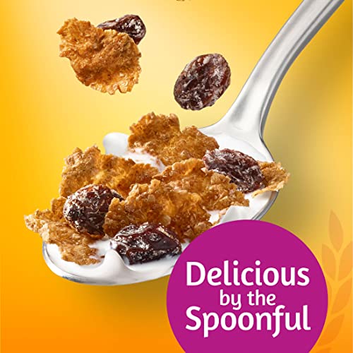 Kellogg's Raisin Bran Cold Breakfast Cereal, HighFiber Cereal, Heart