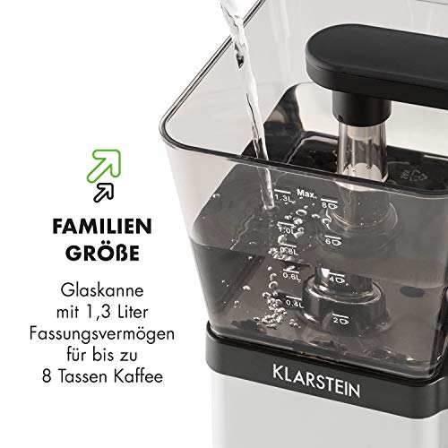 Klarstein GrandeGusto Kaffeemaschine mit Kaffeekanne - Filter-Kaffeemaschine, Kaffeeautomat, 1690 Watt, 1,3 Liter Tank… – Bild 8