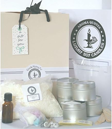Soy Candle Making Kit Soft Rose & Oudh Fragrance