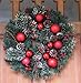 The Wreath Depot Whitehall Decorated Christmas Wreath, 24 Inch, Full Christmas Wreath Design, Beautiful White Gift Box