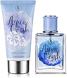 Beach Gal Aqua Crush Body Mist & Lotion Perfume Gift Set for Women 3 oz Lotion, 1.7 oz Spray