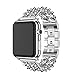 For Watch Apple Watch 38mm, Sunfei New Stainless Steel Watch Band Replacement Strap (Silver)