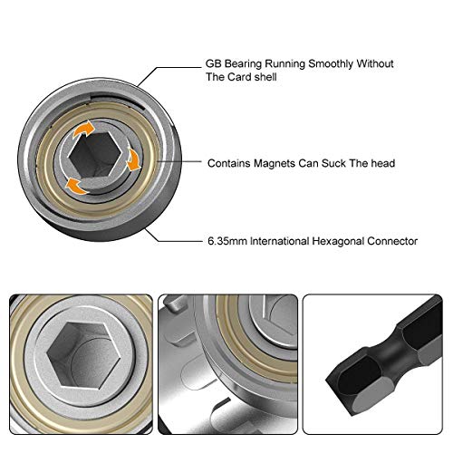 Right Angle Drill+Impact Grade Driver Sockets Adapter Extension Set Drill Bit, 105 Degree Right Angle Screwdriver Set Drill Hex Bit Socket Adapter,3Pcs 1/4 3/8 1/2" Universal Socket Adapter Set - Thumbnail 6