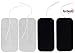 Syrtenty TENS Unit Replacement Pads - Pack of 4 Electrode Squares for Muscle Stimulation & Therapy - 2