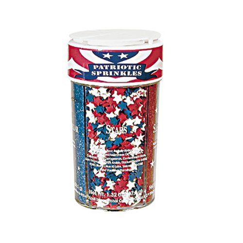 Dean Jacob's Patriotic Accents Sprinkles, 6.9-ounce