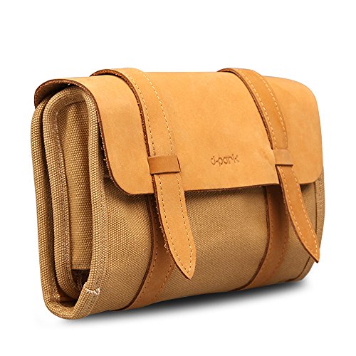 image for Beaspire Leather Canvas Multifunction Carry Electronics Organizor Oxfo