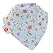 Zippy Fun Baby and Toddler Bandana Bib - Absorbent 100% Cotton Front Drool Bibs with Adjustable Snaps (4 Pack Gift Set) Girls Vintage Patterns