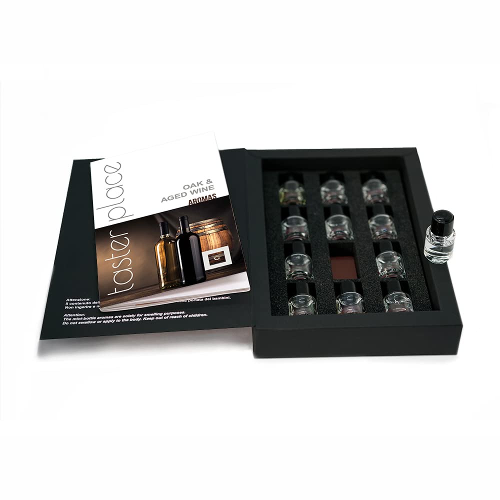 TASTERPLACE Aroma Set - Oak And Aged Wine - English - for Sommeliers - for Wine Lovers - Tasting Tool