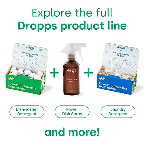 Dropps Dishwasher Detergent Pods Lemon 120 Count Cuts Grease & Fights Stuck On Food For