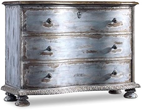 Amazon Com Beaumont Lane 3 Drawer Accent Chest In Blue Kitchen